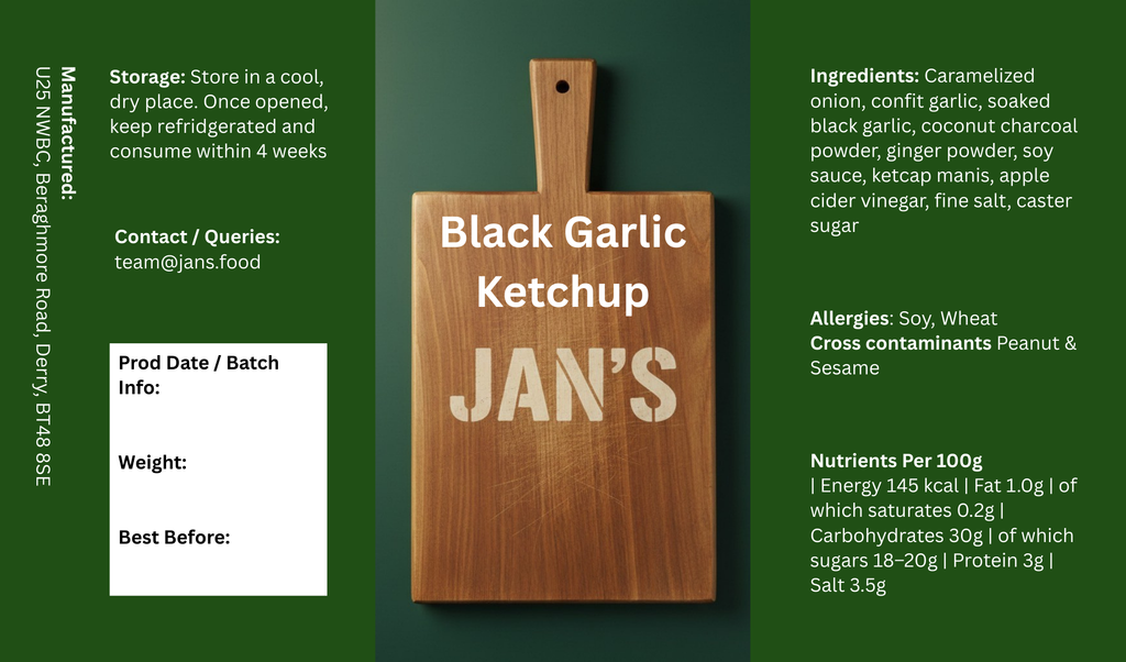 Black Garlic Sauce 300ml Pouch