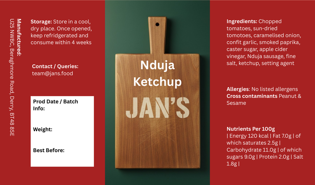 Nduja Ketchup Sauce 300ml Pouch